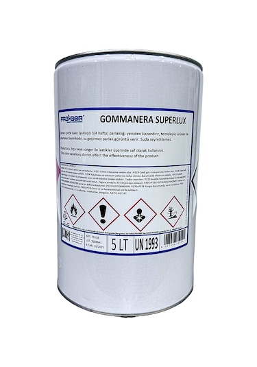 Fra-ber Gommanera Superlux Solvent Bazlı Uzun Süreli Lastik Parla