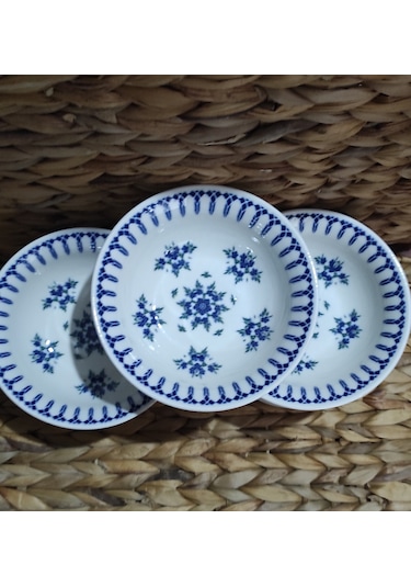 Güral Porselen Ada 16 Cm Küçük 12 Adet Çukur Yemek Tabak