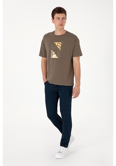 U.s. Polo Assn. Erkek Vizon Tişört 50299882-vr052 Vizon