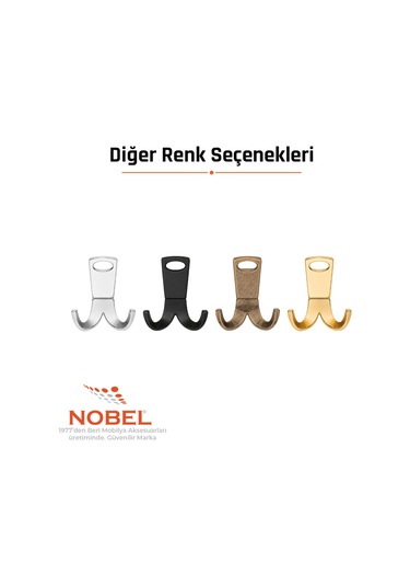 Seylan Askı, Metal Vestiyer Askısı, Matsiyah, Duvar Ve Dolap Askılığı 5'li Set Vidalı Matsi Yah