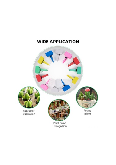 Reedark Dayanıklı Plastik T Şekilli Bitki Etiketleri - 100 Adet Su Geçirmez Bahçe İşaretleme