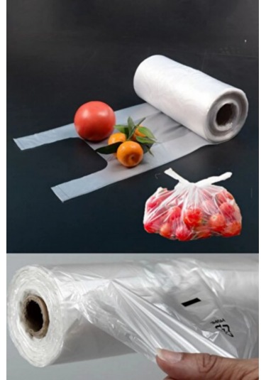 Rulo Poşet 5 Rulo Orta Boy Market Manav Poşeti Çöp Poşeti Atlet Poşet