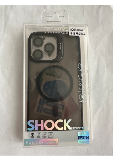 İphone 15 Pro Max Kılıfı, Kaliteli Kamera Lens Koruyucu Dahil, Magsafe Uyumlu Darbe Dayanaklı, 3 Renk Siyah