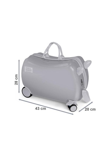 Coral High Kids Sarı Siyah Arı Desenli Otur-çek Çocuk Valizi 16363 Çok Renkli