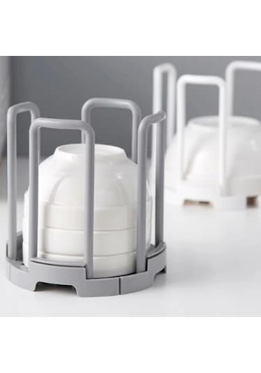 Tabak Bardak Kase Standı Bulaşık Kurutma Tutucu Mutfak Düzenleyici Organizatör 4172 Çok Renkli