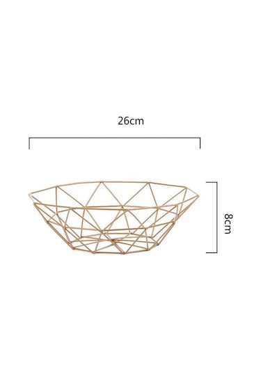 Suntek Geometrik Metal Tel Dekoratif Depolama Ekran Sepet Masa
