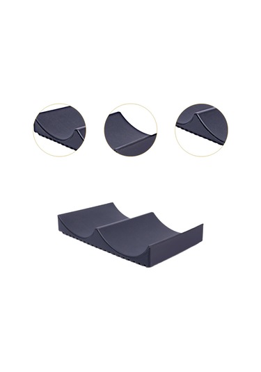 Suntek Bakkal Muz Tutucu Tezgah Rafı Vitrin Kavisli Meyve Tepsisi Siyah