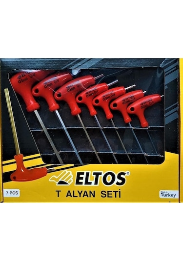 Eltos Alyan Takımı 7 Parça T Tipi Allen Seti T Saplı.
