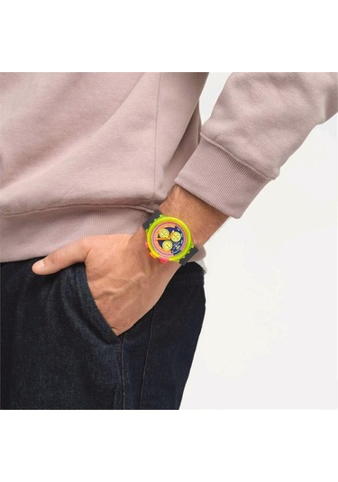 Swatch Neon To The Max Sb06j100 Kol Saati Sarı