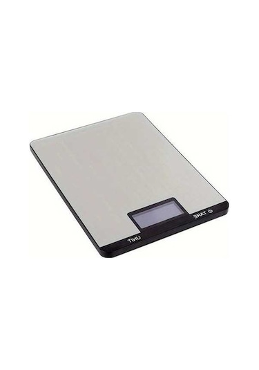 Fastbuy Dream011 1 Adet Gümüş Paslanmaz Çelik Taşınabilir Elektronik Mutfak Terazisi, Hassas Gram Ölçüm, Gümüş Renkli Ev Tipi Gümüş