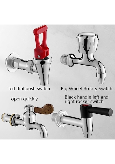 Dancemonkey Cbtx Yalıtım Kovası Musluk Aksesuarı Süt Çay Su Ağzı, Döner Anahtar Kısa 3 Nokta Çok Renkli