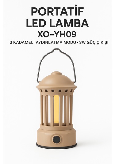 Yh09 Taşınabilir Led Işık 3 Kademeli Işık Modu 3w Güç Çıkışı