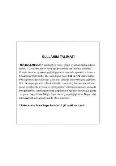OP01 x4 - | Ayak Koku Önleyici Toz 120 Gün Etikili