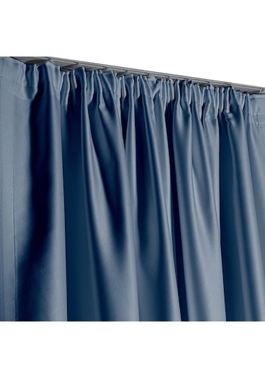 Decoperde Indigo Blackout Karartma Fon Perde Güneşlik Pilesiz Extraforlu Düz Dikim