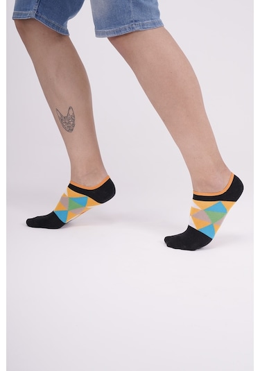 The Socks Company 3 Çift Özel Kutulu Erkek Görünmez Çorap 23SDCR154P Gri