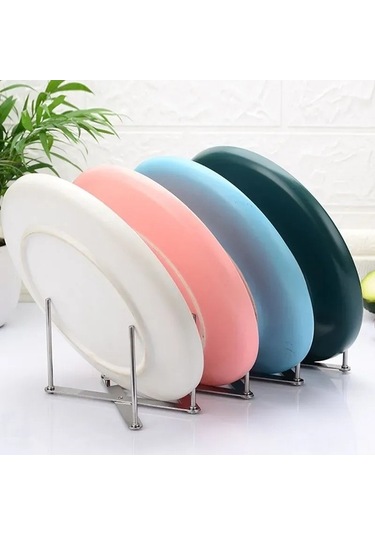 Pazly 7 Katlı Paslanmaz Çelik Bulaşık Kurutma Raftı - Genişletilebilir Mutfak Düzenleyici Gümüş Gümüş