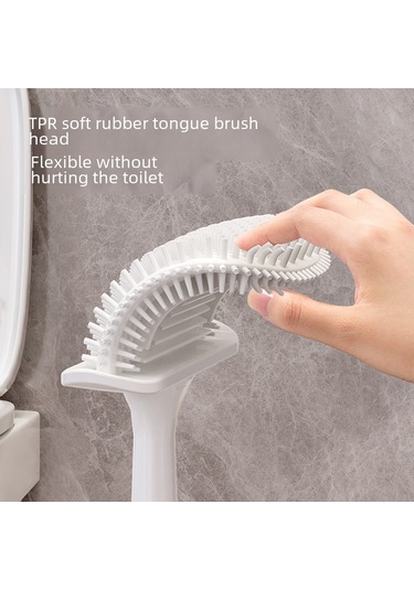 Yifomall Bathroom Silikon Tuvalet Fırçası Seti - Duvar Takımı, Boşlukları Kaldırır, Uzun Ömürlü, Ev Ve Ticari Kullanım Krem Renk, 2 Adet Diğer