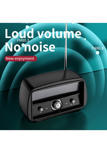 Reedark Jy-68 Siyah Bluetooth Hoparlör, 3w 2 Çift Ses, 1500mah Pil, Bt 5.0/usb/aux/fm/tf/disk Desteği, Stereo Surround Ses