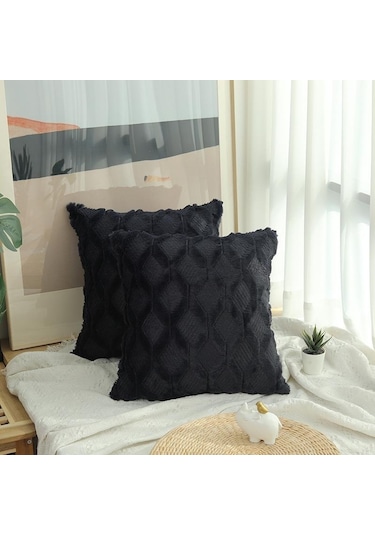 Lacivert Katı Kanepe Bel Yastık Örtüsü Yastık 40x40/45x45/50x50 Ev İçin Dekoratif Kırlent Kılıfı 50 50cm Lacivert