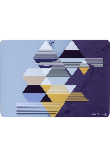 Macbook Air Kılıf 13.6 İnç M2-m3 Tangram01nl Touchıd'li Air M2-m3 13.6" A2681 A3113 İle Uyumlu Siyah