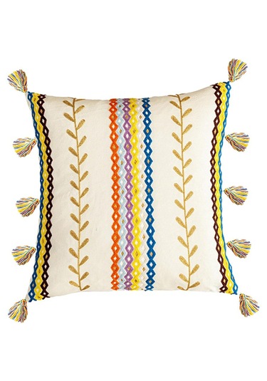 Suntek Püsküllü Pamuk Püskül Minder Örtüsü Yastık Ev 45x45cm B