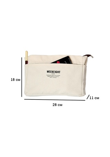 Travel Çanta İç Düzenleyici, Büyük, Fermuarlı, Beyaz 303368603 Fildişi