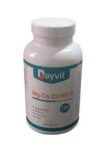 Dayvit Kalsiyum Magnesium Vitamin D Çinko 180 Tablet