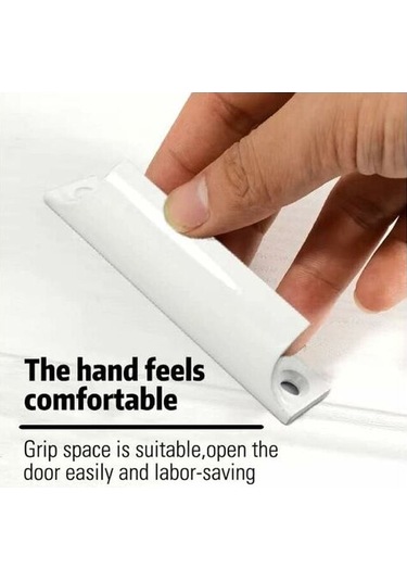 2 Adet Beyaz Alüminyum Alaşımlı Kulp, Sürgülü Kapı Kolu, Balkon Kapı Kolu, Dolap Çekmece Kolu, Pencereler İçin, Vidalı Mobilya Donanımı