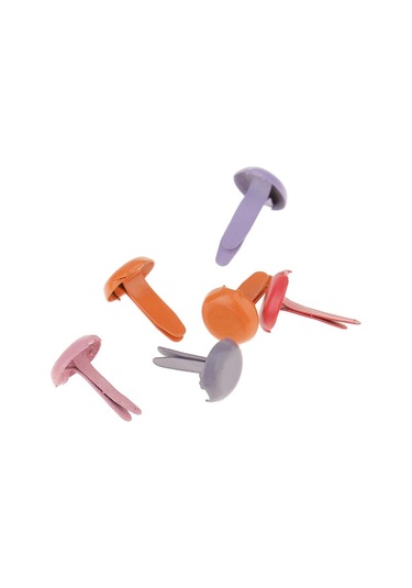 Suntek Scrapbooking Craft Için 200 Parça Metal Brad 8x12mm