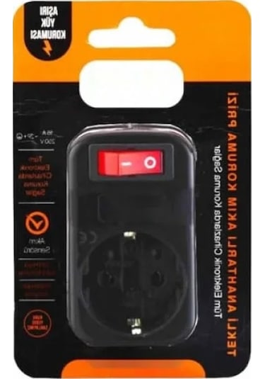 Akım Korumalı Anahtarlı Priz, 16a 250v 000543