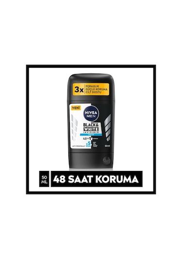 Nivea Men Black&White Invisible Fresh Erkek Stick Deodorant 50 ML