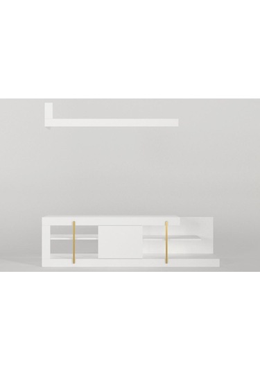 Dekorister Cascade Tv Ünitesi Beyaz