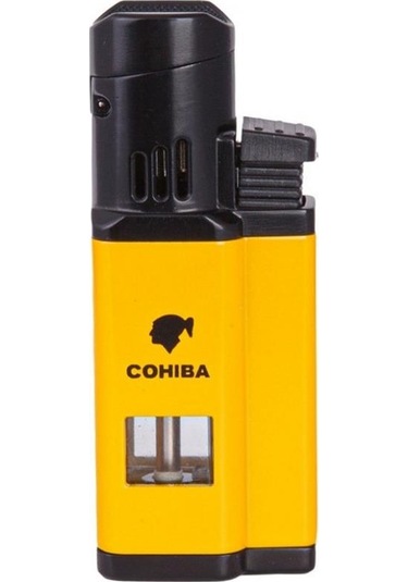 Cohiba Ccm0436s 3 Jet Torch Puro Çakmağı Sarı