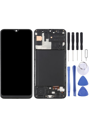 Samsung Galaxy SM-A307 Uyumlu A30S LCD Full Çıtalı Ekran