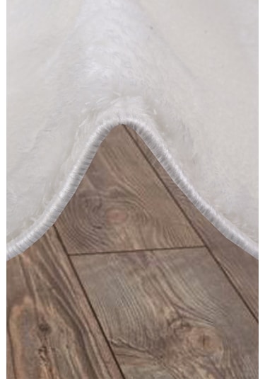 Elite Krem 100x100 Cm Yuvarlak Peluş Banyo Paspası Kaymaz Taban P Krem