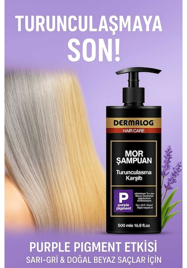 DERMALOG Silver Mor Şampuan 500 ML