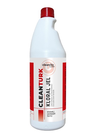 Cleanturk Kloral Jel Çamaşır Suyu Yoğun Kıvamlı Güçlü Temizlik 1 Kg Tekli