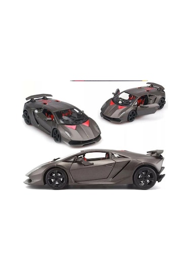 Burago Lamborghini Sesto Elemento 1/24 Koyu Gri Model Araba