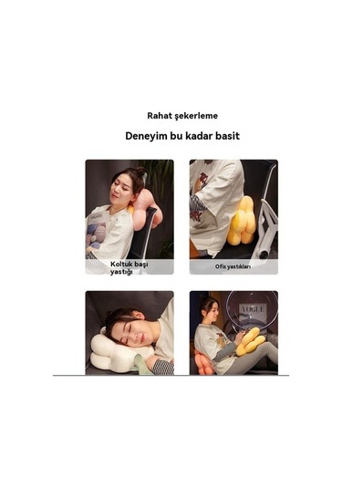 Novahub Yeni Yastık Yalan Uyku Şekerleme Ofis Kanepe Ev Artefakt Vv Açık Mavi - Pembe