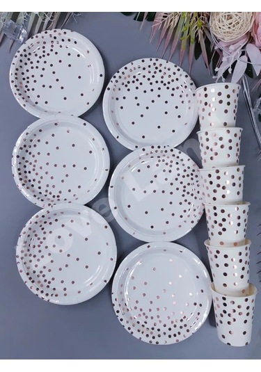 Love Land Tek Kullanımlık Tabak Çanağı 12 Kişilik: 18 Cm Tabaklar, 250 Ml Bardaklar 168209224 Diğer