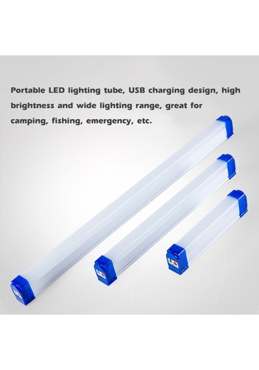 Teltree 40w Usb Şarjlı Taşınabilir Led Işık Tüpü - Kamp, Balıkçılık Ve Acil Durum Aydınlatması Dahili Li-poly Batarya Çok Renkli