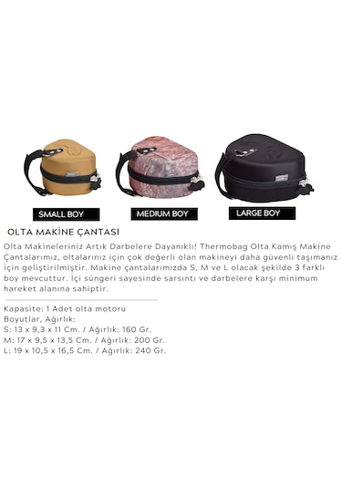 Thermobag Olta Makinesi Çantası Orta Boy Siyah