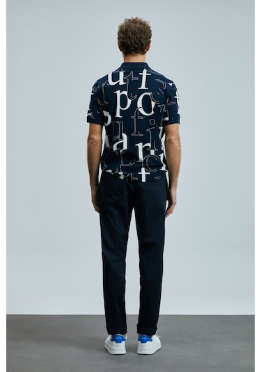 Lufian Erkek Dıamond Smart Polo T-shirt 111040219 Lacivert Lacivert