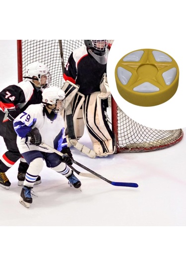 Homyl Buz Hokeyi Topu Açık Hava Yedek Oyun Sporları Sarı Sarı