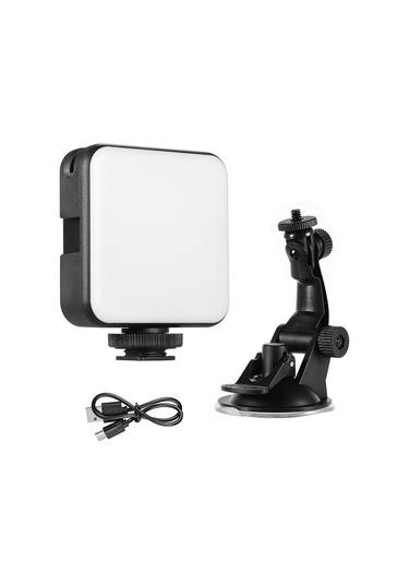 Andoer W64 6 W Mini Video Konferans Aydınlatma Kiti Siyah Siyah