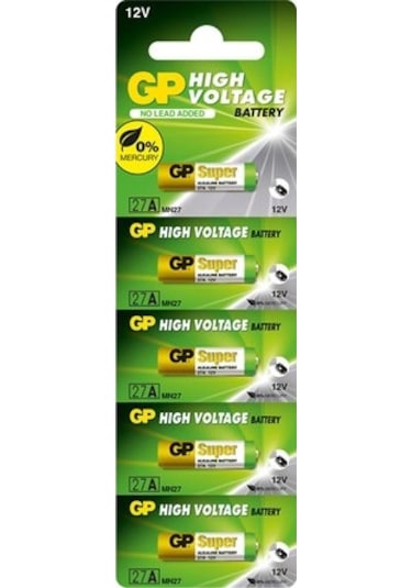 GP Super 27AF MN27 12V Alkalin Pil 5'li