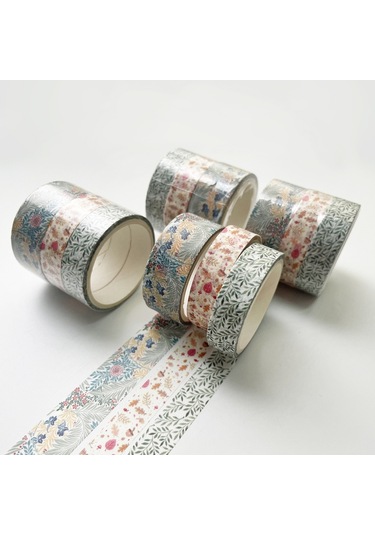 Cbtx 3 Takım/9 Rulo 4585 3m Kağıt Bronzlaştırıcı El Hesap Bant Seti Çiçek Yaprakları