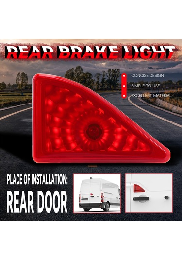 Leasetake Renault Master Vauxhall Movano 10-19 Arka Kırmızı Orta Fren Lambası Üçüncü Stop