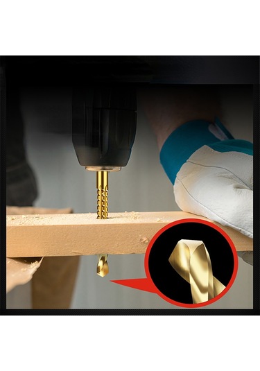 Yunboo 6'lı Tungsten Kaplama Hss Testere Dişli Matkap Ucu Seti - 3-8mm Çaplı, Çelik/ahşap/plastik İçin Hızlı Ve Keskin Delme