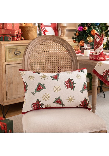Noel Yastık Kılıfları, Mutlu Noeller Yastık Kılıfı Noel Yastıkları Yastıklar Dekoratif Yastık Kılıfı, Noel Kırmızı Yastık Kılıfı Dekoru 30 50cm Diğer